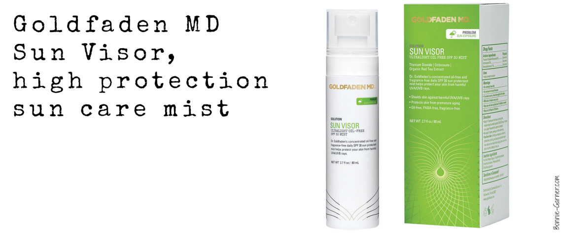 Goldfaden MD Sun Visor, high protection sun care mist