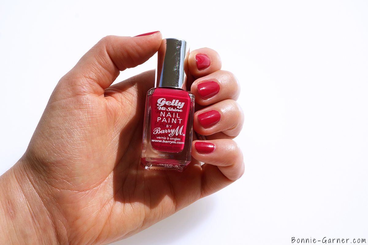 Barry M Gelly Hi Shine Nail Polishes Pomegranate