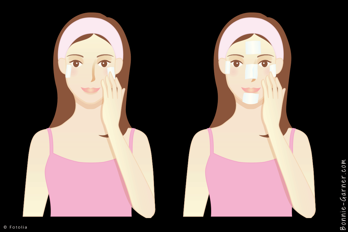 how to determinate your skin type cigarette paper test 2