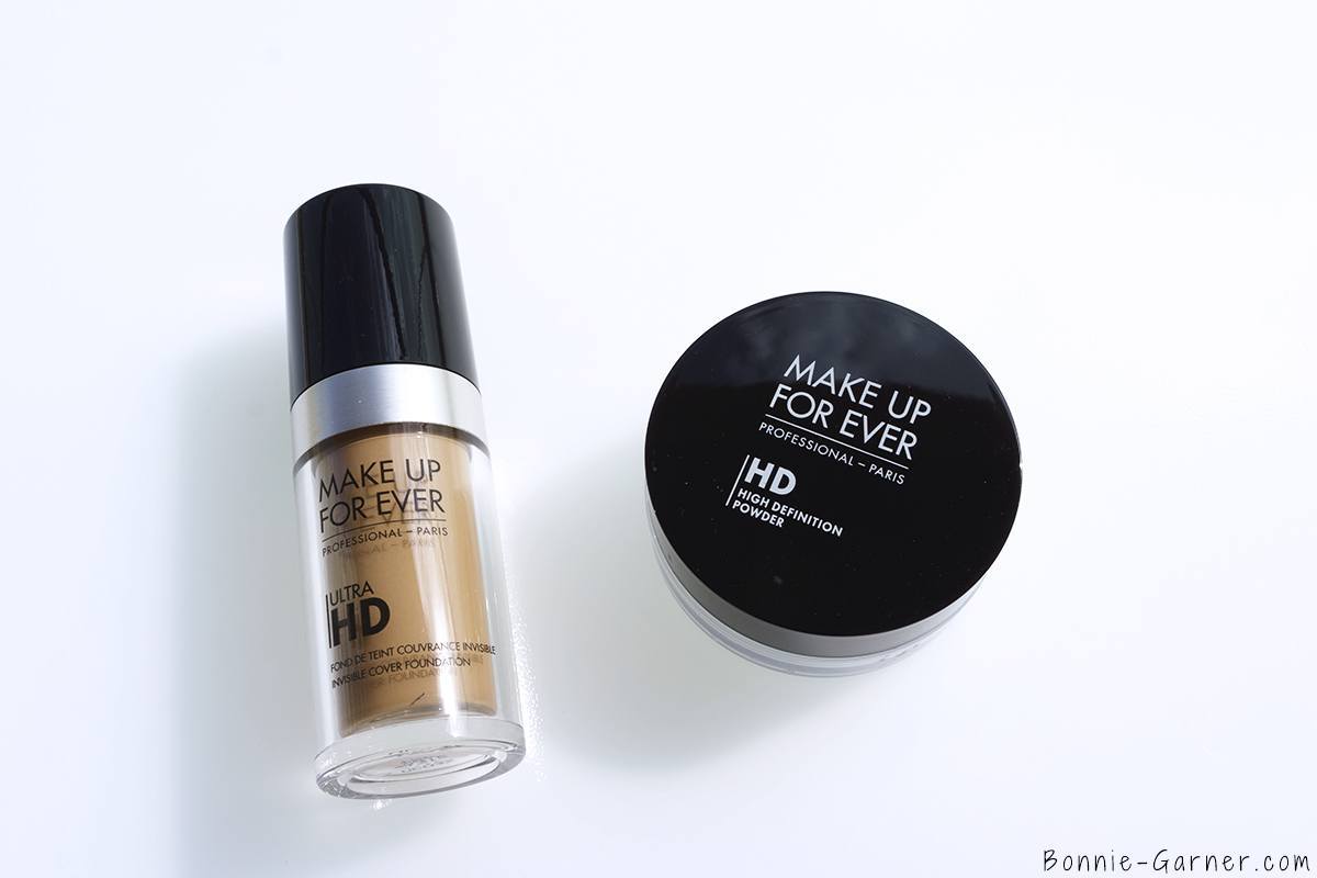 Make Up For Ever Ultra HD liquid foundation Y315, HD loose powder