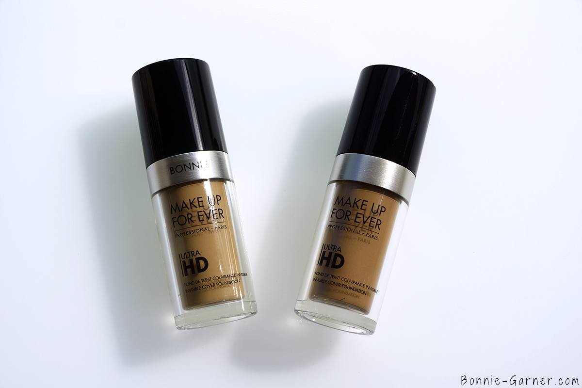 Make Up For Ever Ultra HD liquid foundation Y315 sand & Y245 soft sand