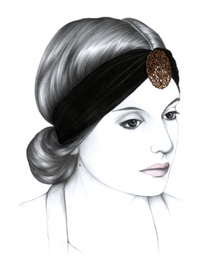 Chignon headband Adeli