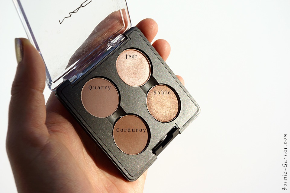 MAC eyeshadows quarry jest corduroy sable
