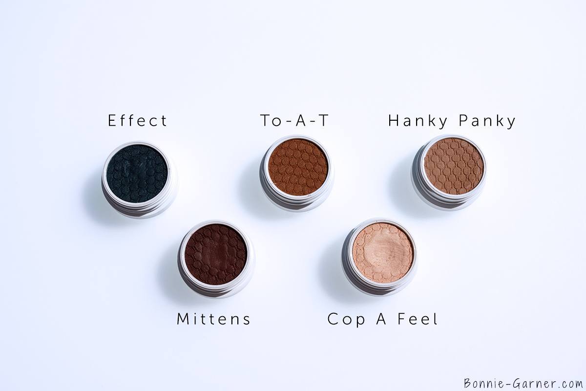 ColourPop Super Shock Eyeshadows Effect, Mittens, Cop A Feel, To A T, Hanky Panky