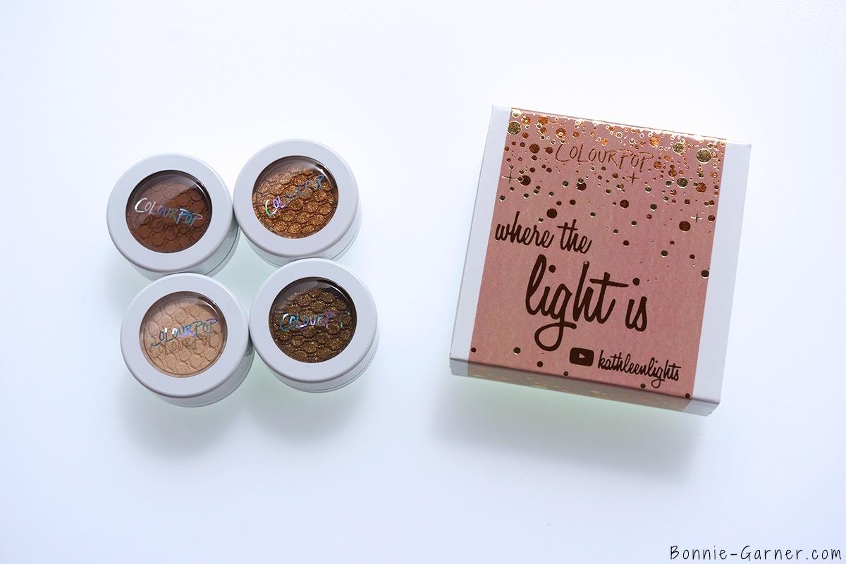 ColourPop Where The Light Is by Kathleen Lights: Glow, Cornelious, Blaze, KathleenLights