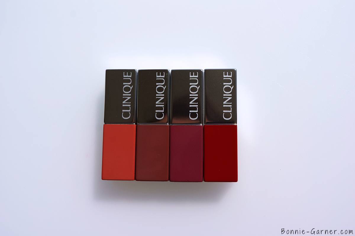 Clinique Pop Lipstick Bare Pop, Melon Pop, Plum Pop, Cherry Pop