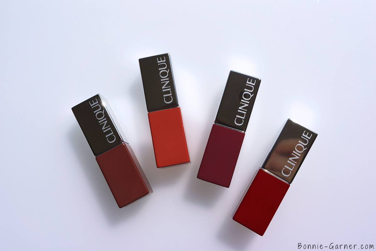 Clinique Pop Lipstick Bare Pop, Melon Pop, Plum Pop, Cherry Pop