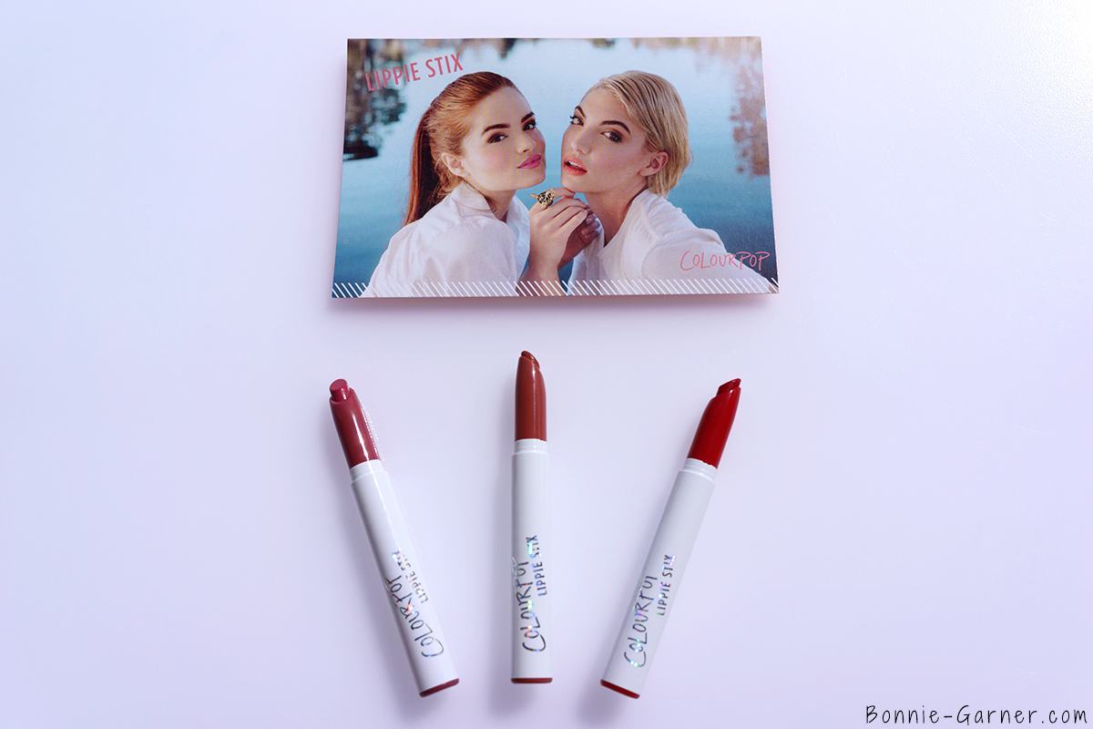 ColourPop Lippie Stix Sheer Kiddo, Juice Bar, Peacocky