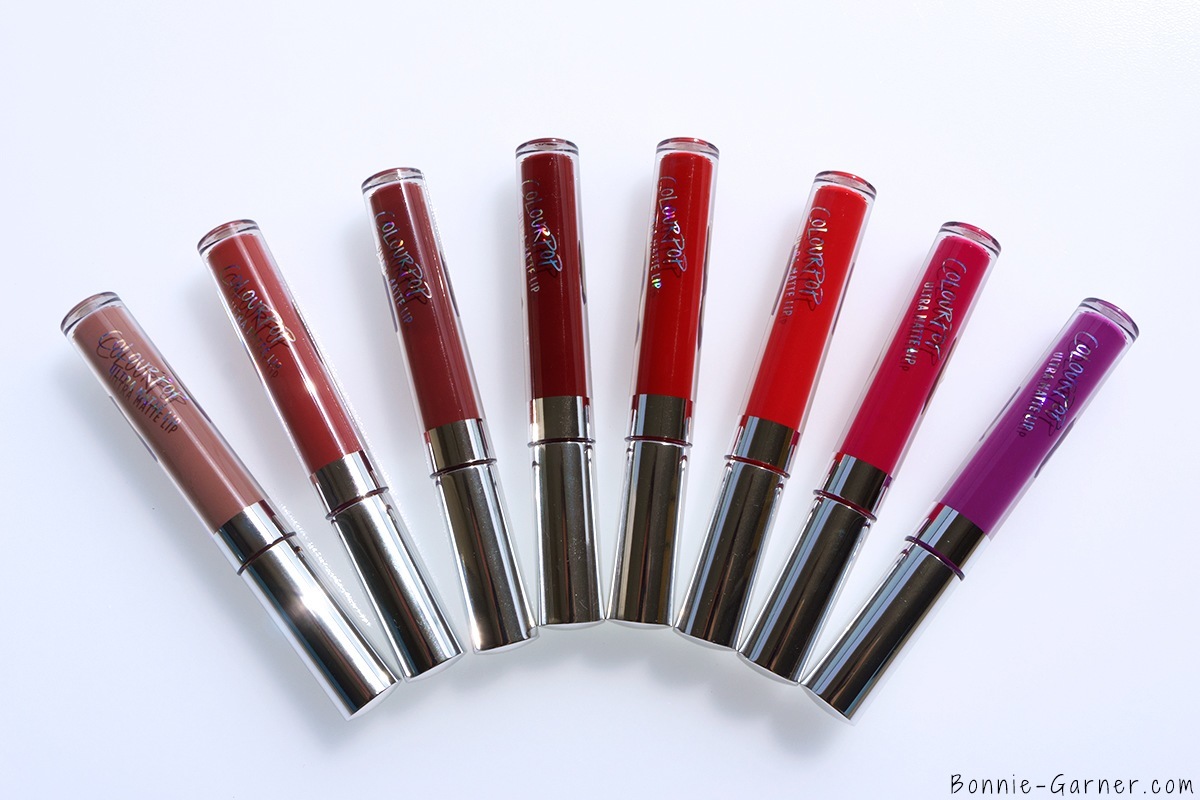 ColourPop Ultra Matte Lip Trap Bumble Tulle Avenue Succulent Creeper Mars Lychee