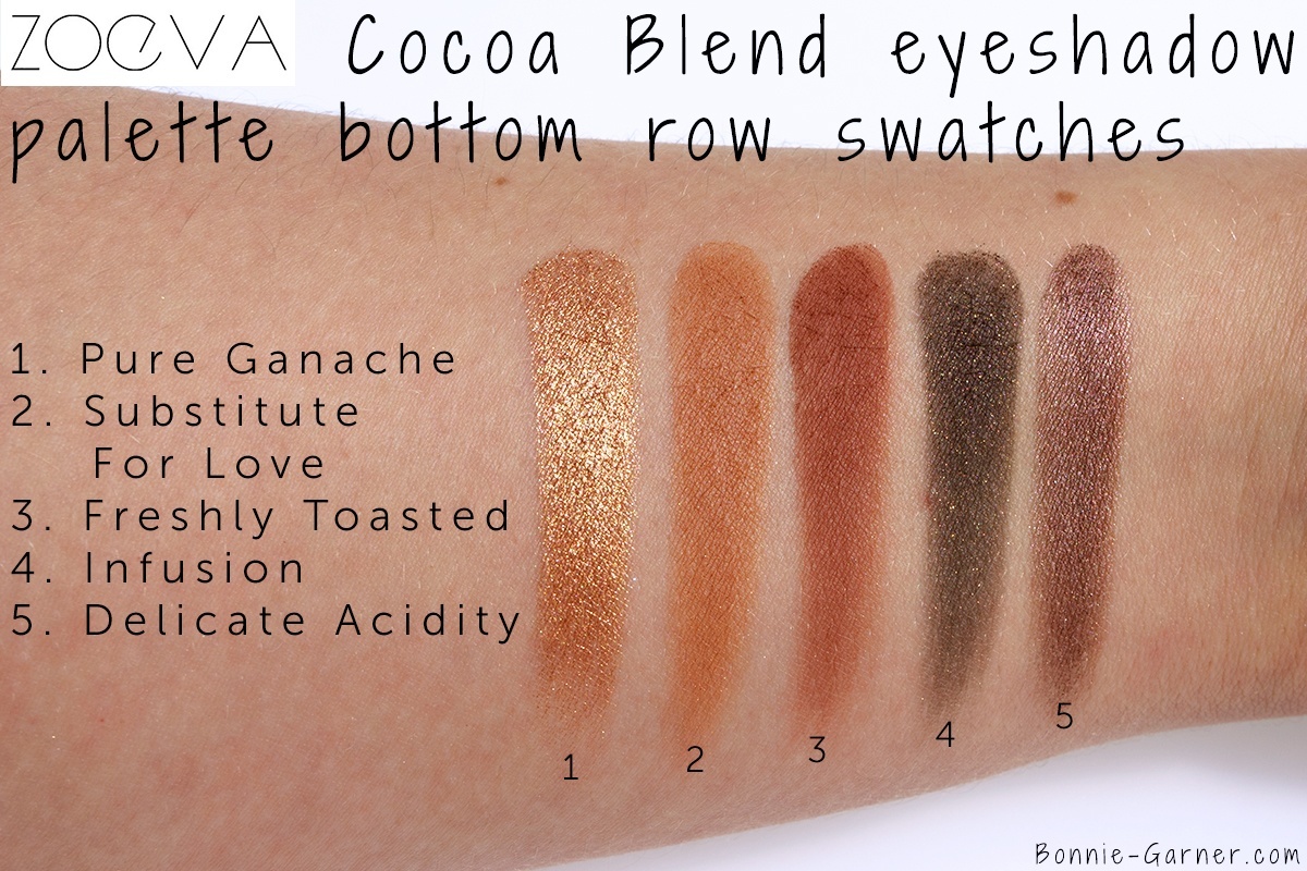 ZOEVA Cocoa Blend eyeshadow palette swatches