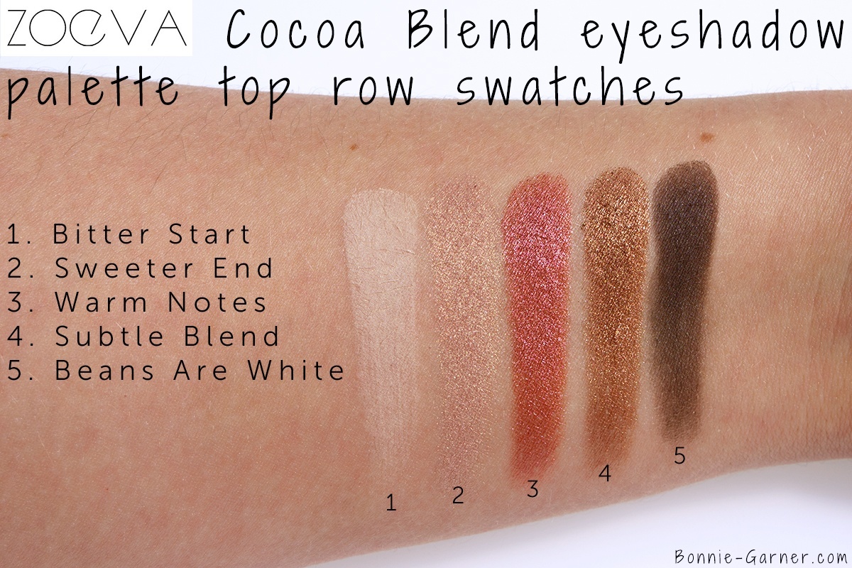 ZOEVA Cocoa Blend eyeshadow palette swatches