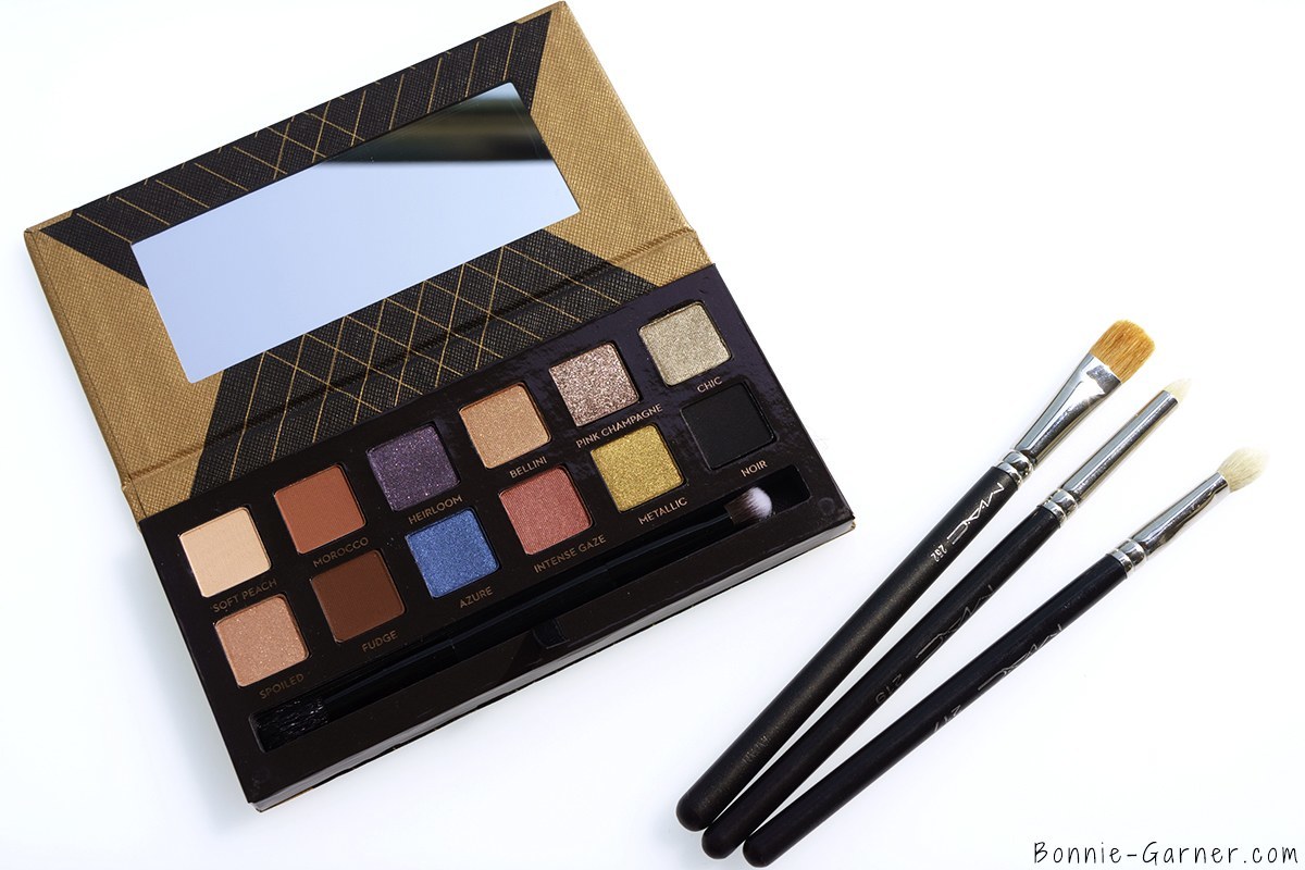 Anastasia Beverly Hills Shadow Couture World Traveler eyeshadow palette & MAC brushes