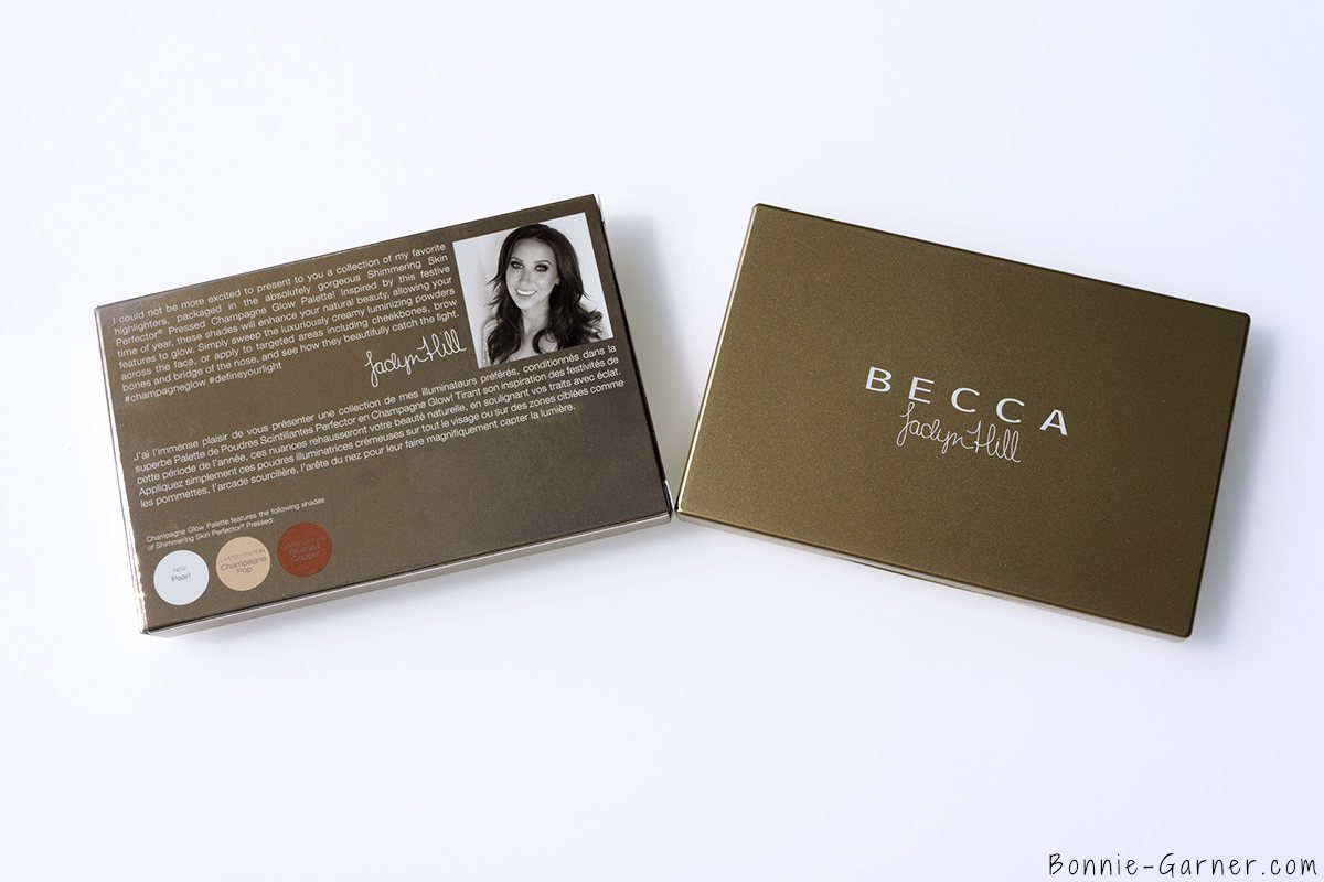 BECCA Shimmering Skin Perfector Pressed Champagne Glow palette packaging
