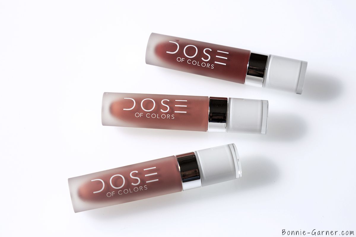 Dose Of Colors matte liquid lipstick Stone, Truffle, Brick