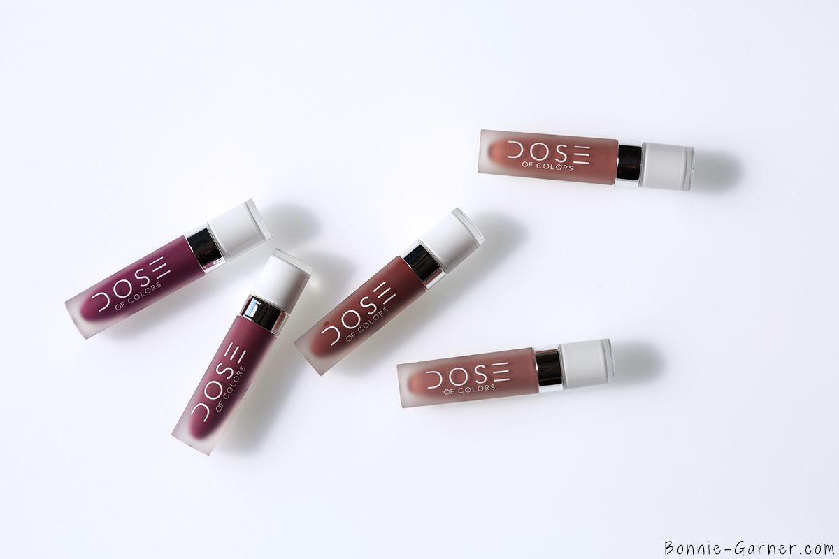 Dose Of Colors matte liquid lipstick Stone, Truffle, Brick, Berry Me, Berry Me 2