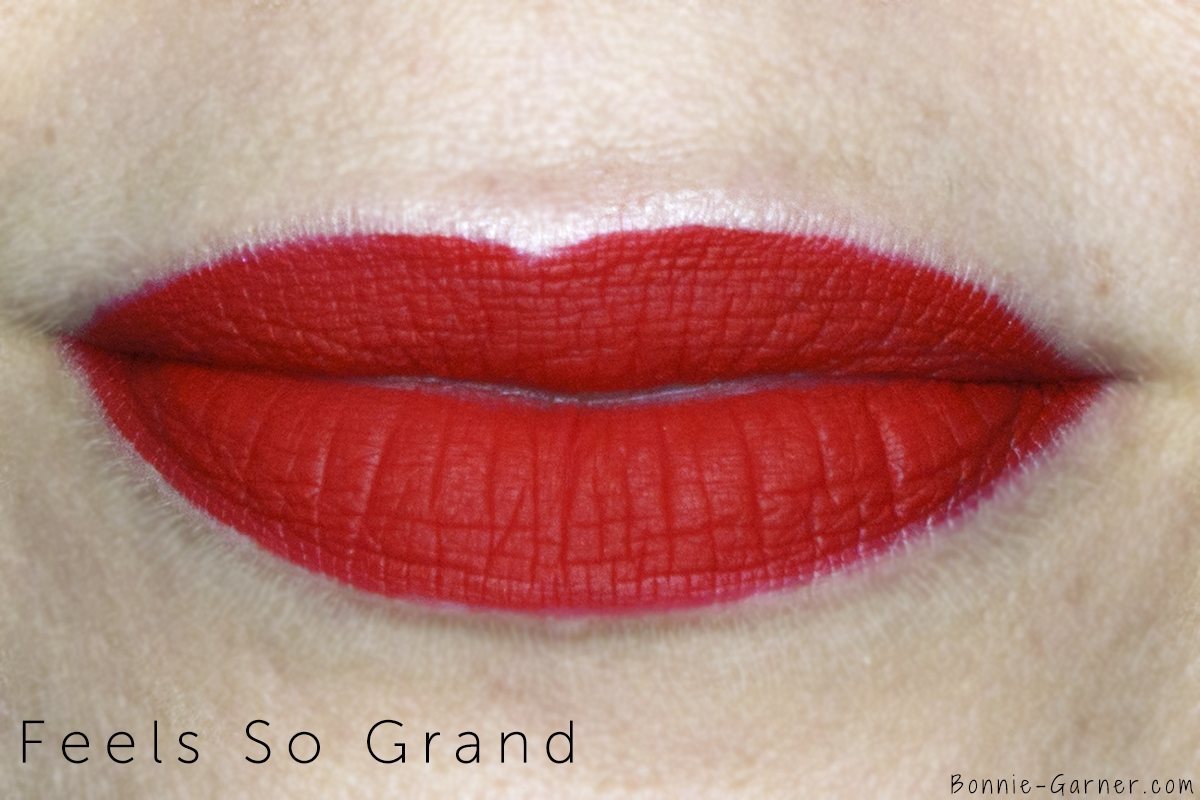MAC Retro Matte Liquid Lipstick Feels So Grand lip swatch