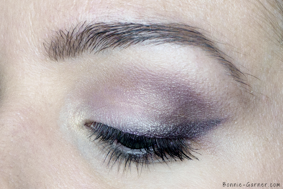 Too Faced Chocolate Bon Bons eyeshadow palette makeup look: Divinity, Almond Truffle, Sprinkles, Dark Truffle, Black Currant, Satin Sheets