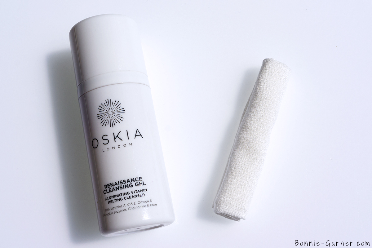 Oskia Renaissance Cleansing Gel, Aurelia Probiotics Face Cloth