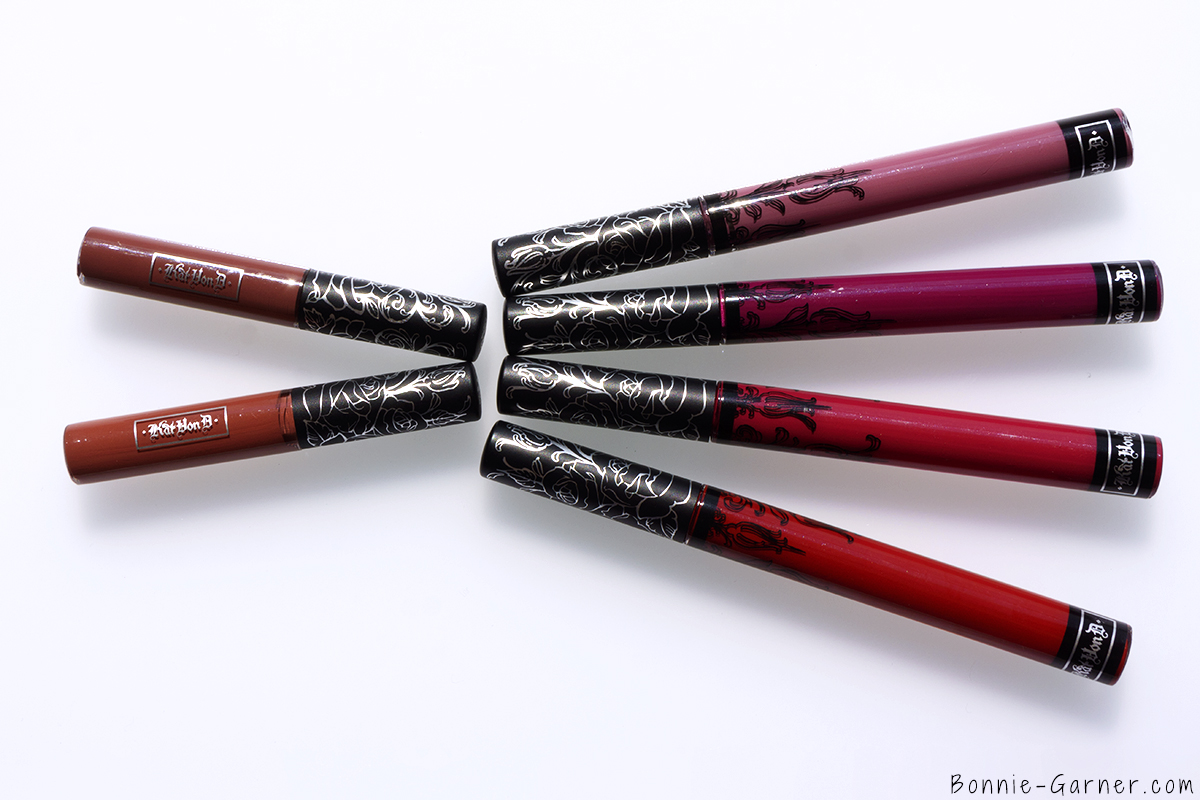 Kat Von D Everlasting liquid lipstick Lolita, Lolita II, Lovesick, Bauhau5, Bachelorette, Outlaw