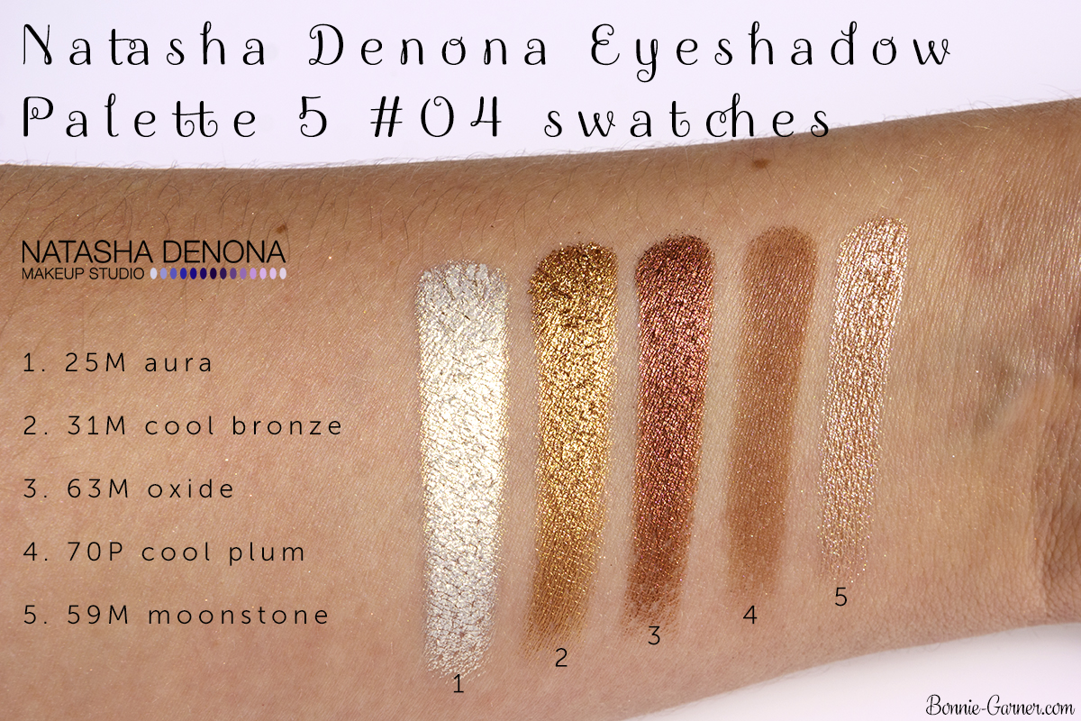 Natasha Denona Eyeshadow Palette 5 #04 swatches