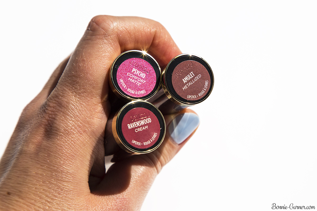 Urban Decay Vice lipsticks Amulet, Ravenswood, Psycho