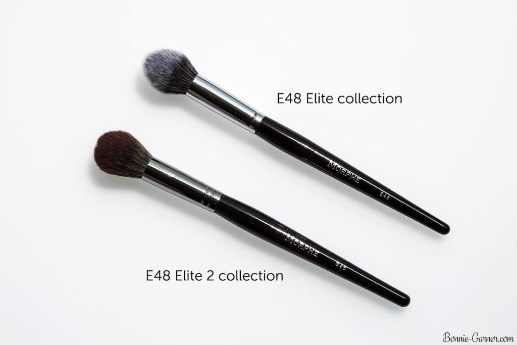 Morphe Brushes Elite and Elite 2 E48 comparison