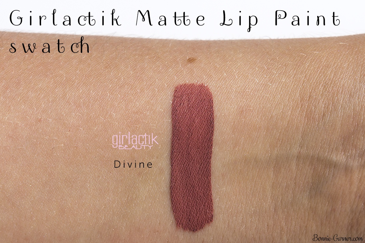Girlactik Beauty Matte Lip Paint Divine swatch