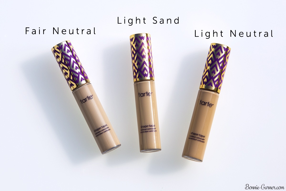 Tarte Shape Tape Contour concealer Fair Neutral, Light Sand, Light Neutral