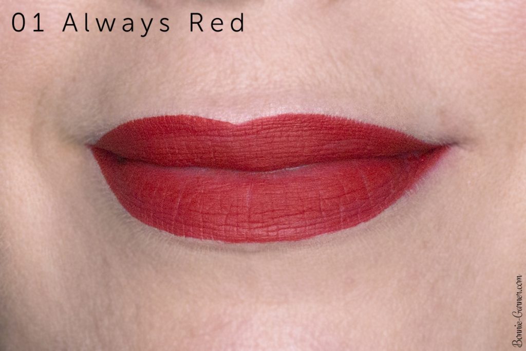 Sephora Cream Lip Stain lipsticks: 01 Always Red