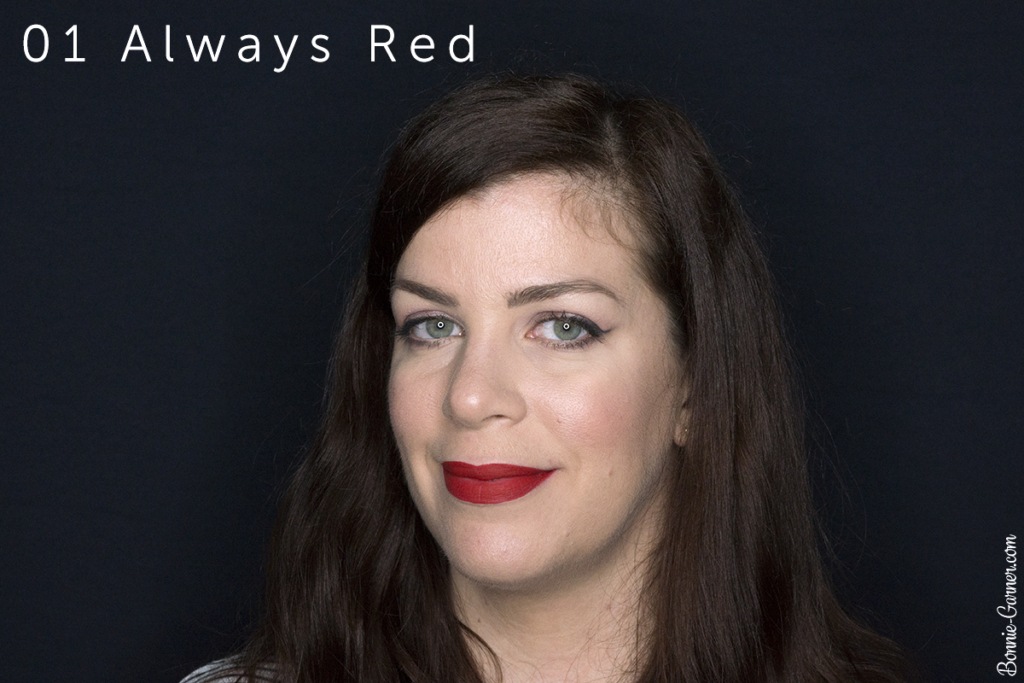Sephora Cream Lip Stain lipsticks: 01 Always Red