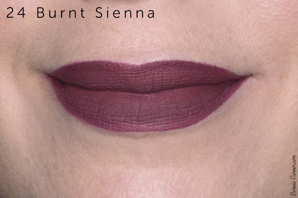 Sephora Cream Lip Stain lipsticks: 24 Burnt Sienna