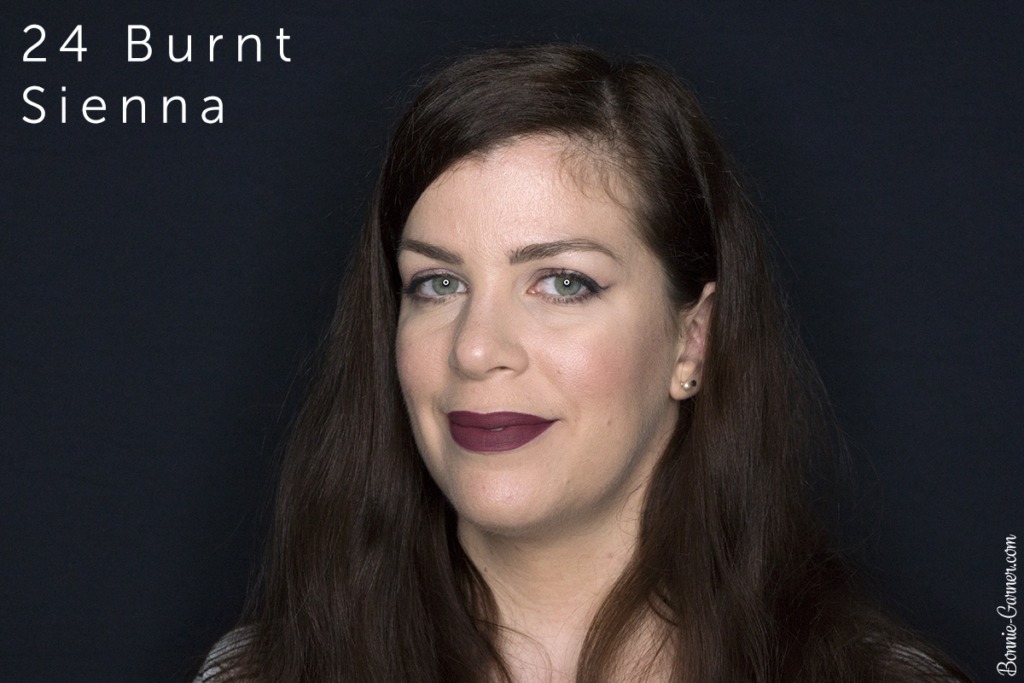 Sephora Cream Lip Stain lipsticks: 24 Burnt Sienna