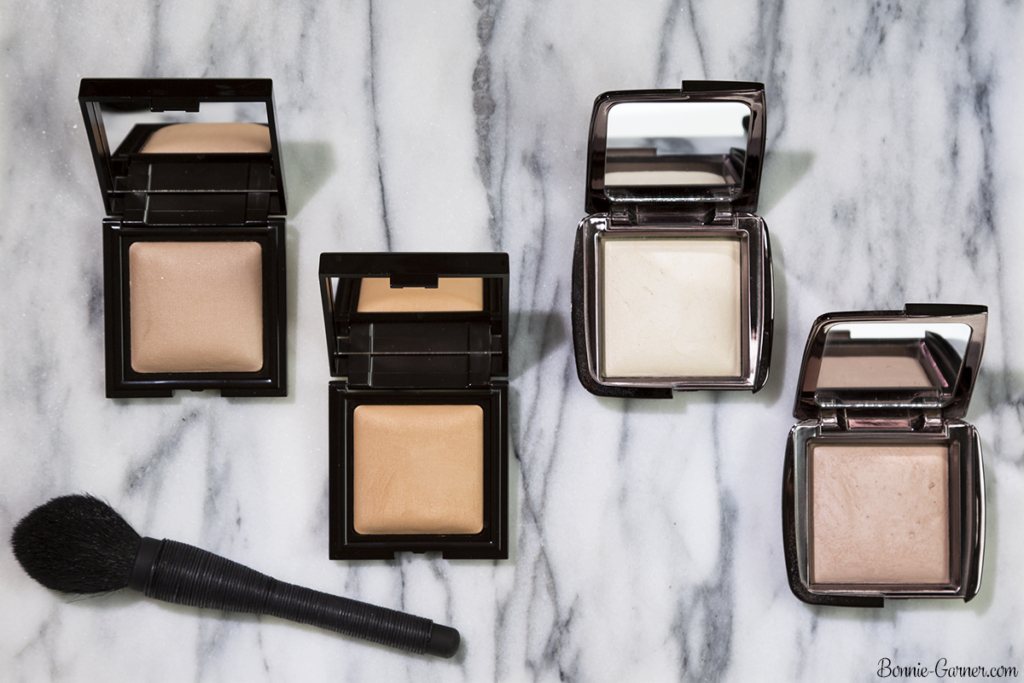 Laura Mercier Candleglow Sheer Perfecting Powder: 01 Fair, 02 Light; Hourglass Ambient Lighting Powder: Diffused Light, Dim Light