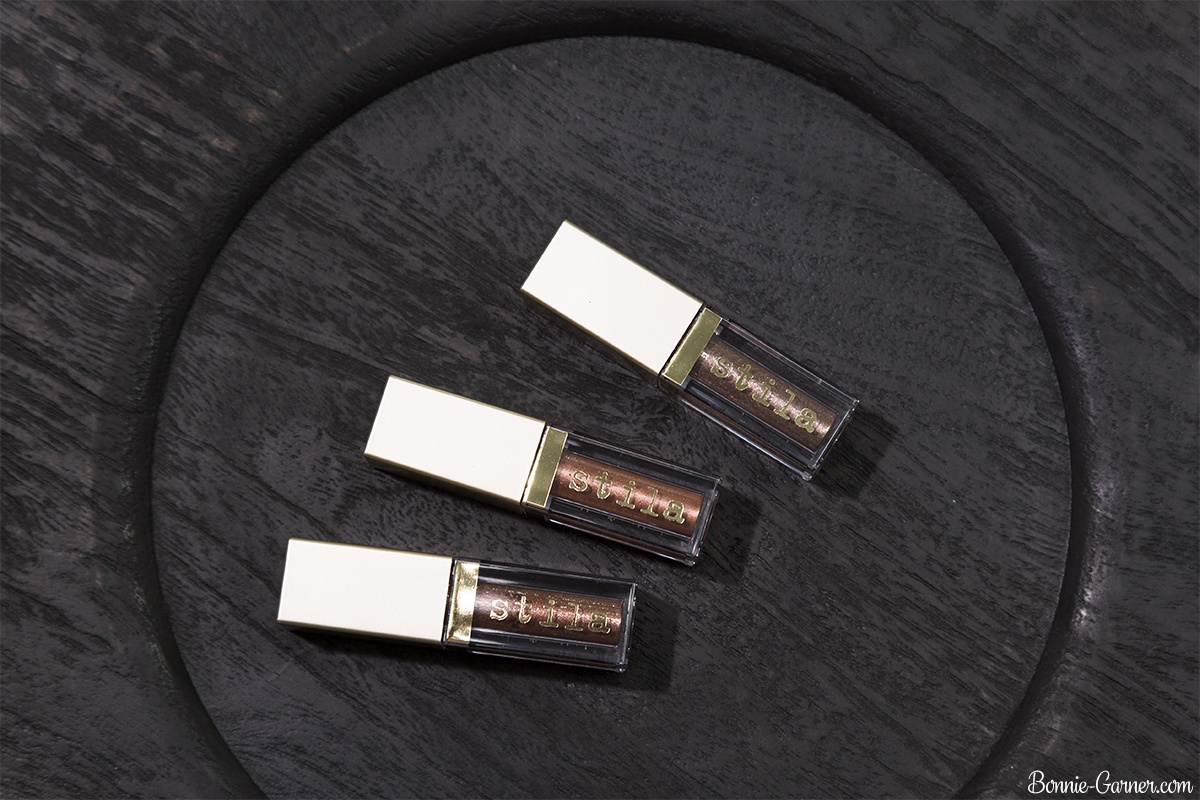 Stila Magnificent Metals Glitter & Glow Liquid Eye Shadow: Rose Gold Retro, Bronzed Bell, Smoldering Satin