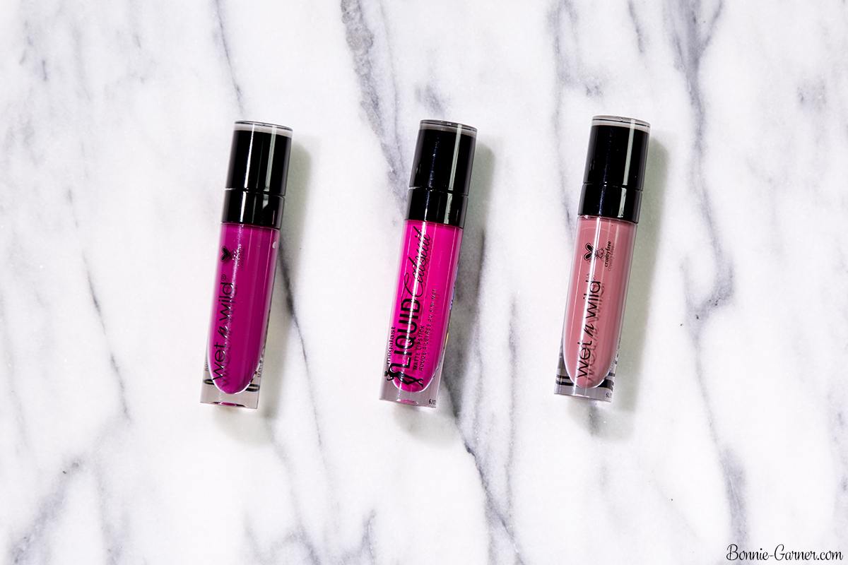 Wet n Wild MegaLast Liquid Catsuit Matte Lipsticks: Nice To Fuchsia, Oh My Dolly, Rebel Rose