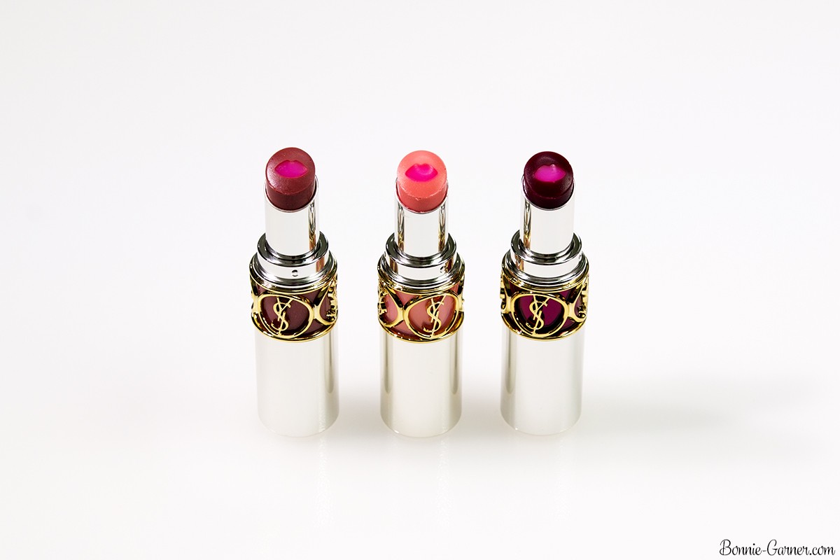 YSL Volupté Tint In Balm: 1 Dream Me Nude, 3 Call Me Rose, 5 Dare Me Plum