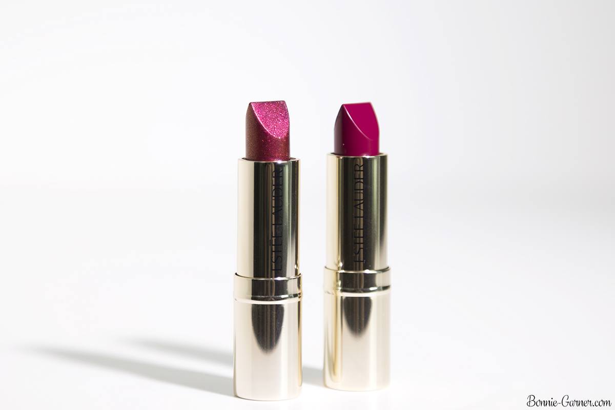 Estée Lauder Pure Color Love lipsticks: 230 Juiced Up, 370 Pocket Venus