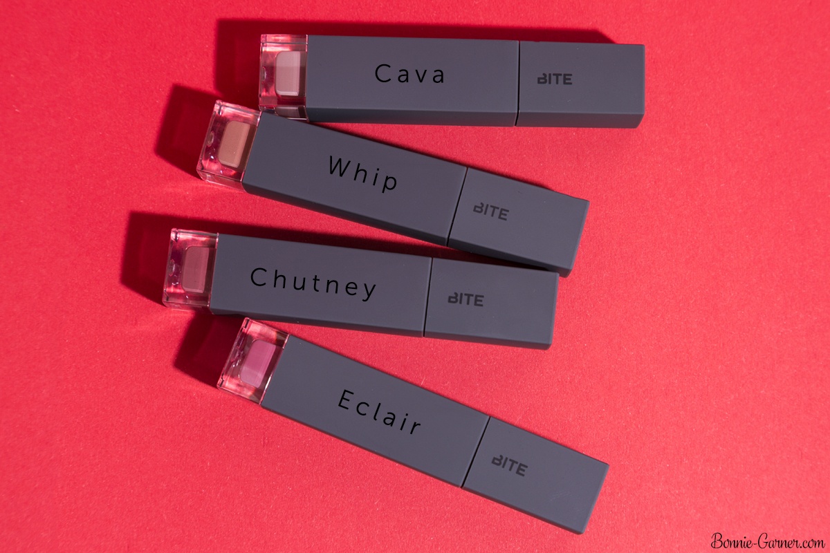 Bite Beauty Amuse Bouche Liquified lipsticks: Cava, Whip, Eclair, Chutney