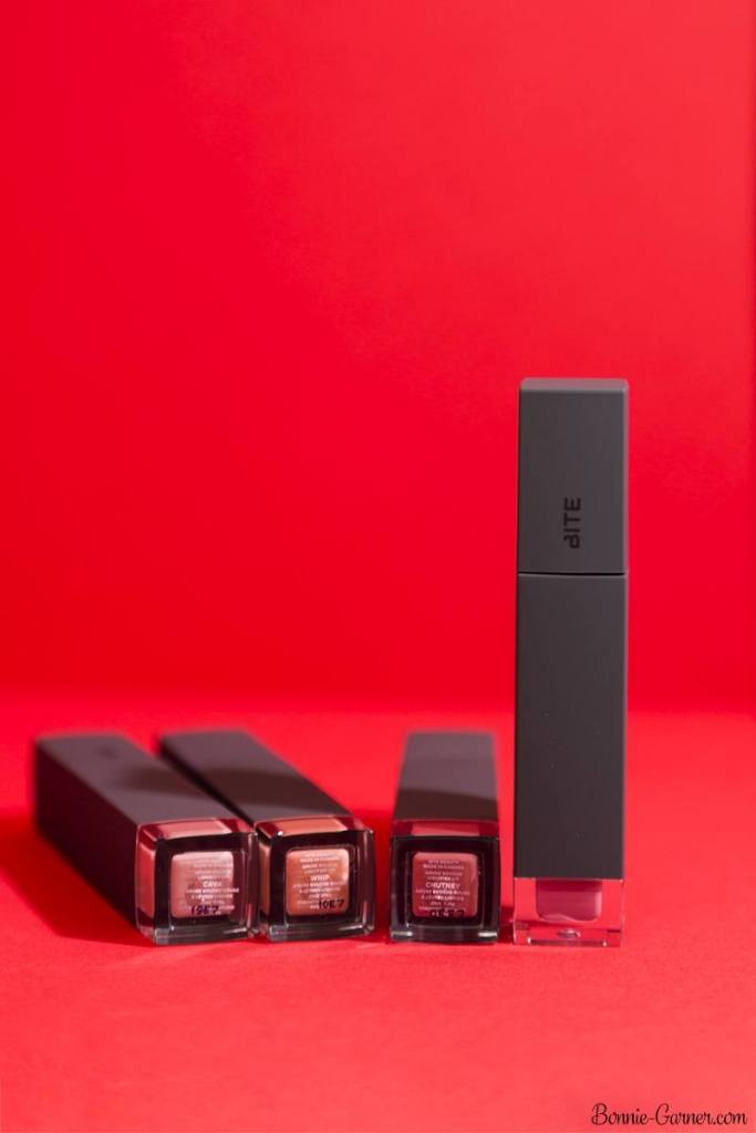 Bite Beauty Amuse Bouche Liquified lipsticks: Cava, Whip, Eclair, Chutney