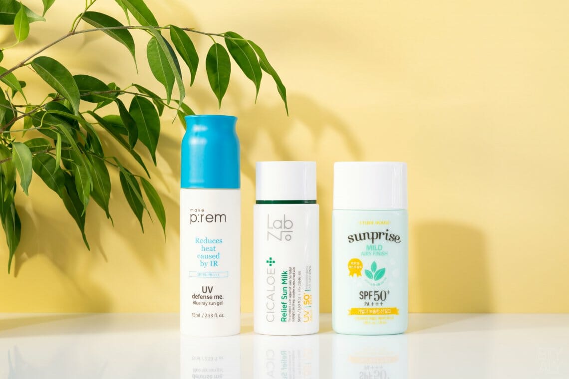 revues de produits solaires coreens